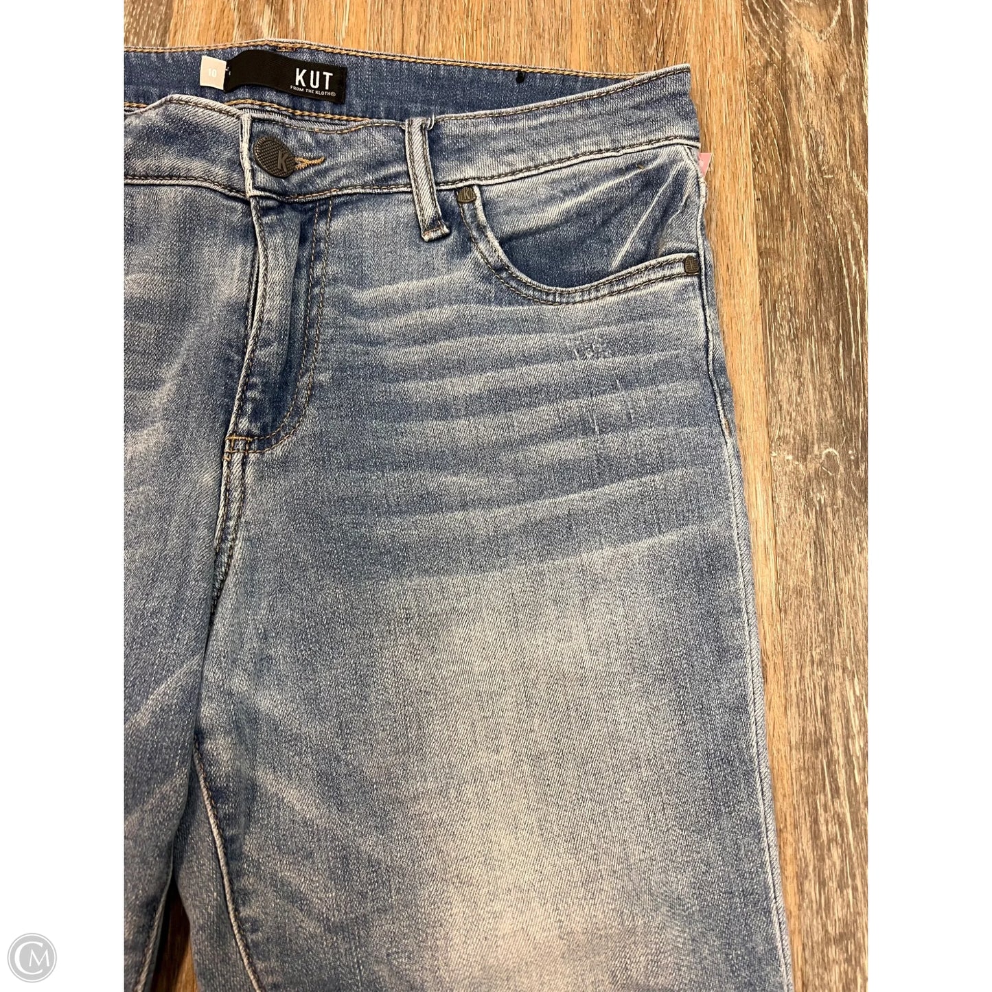 Jeans Straight By Kut In Blue Denim, Size: 10