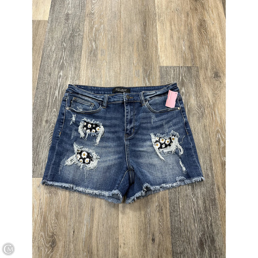 Shorts By Judy Blue In Blue Denim, Size: L