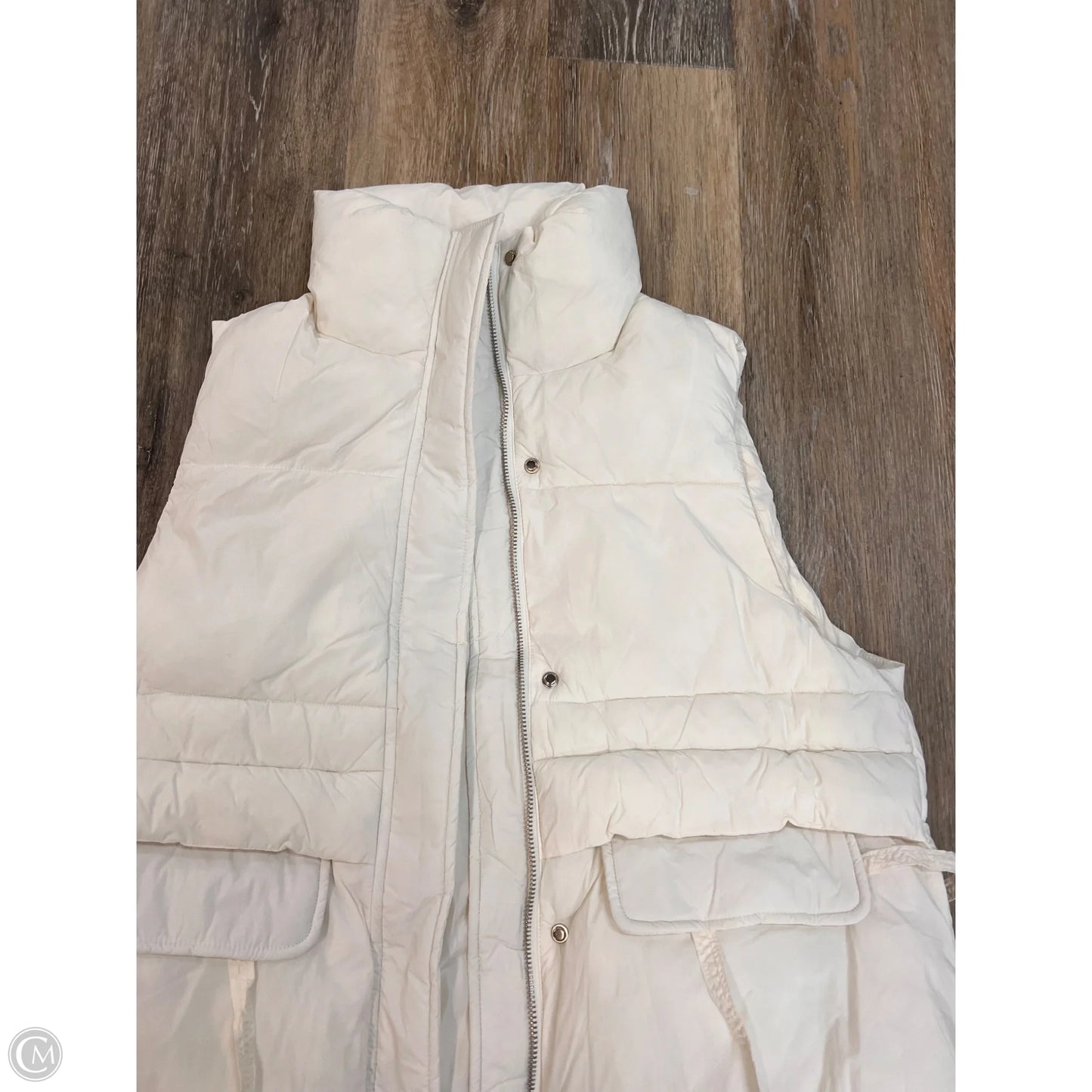 Vest Puffer & Quilted By Hyfve In White, Size: M