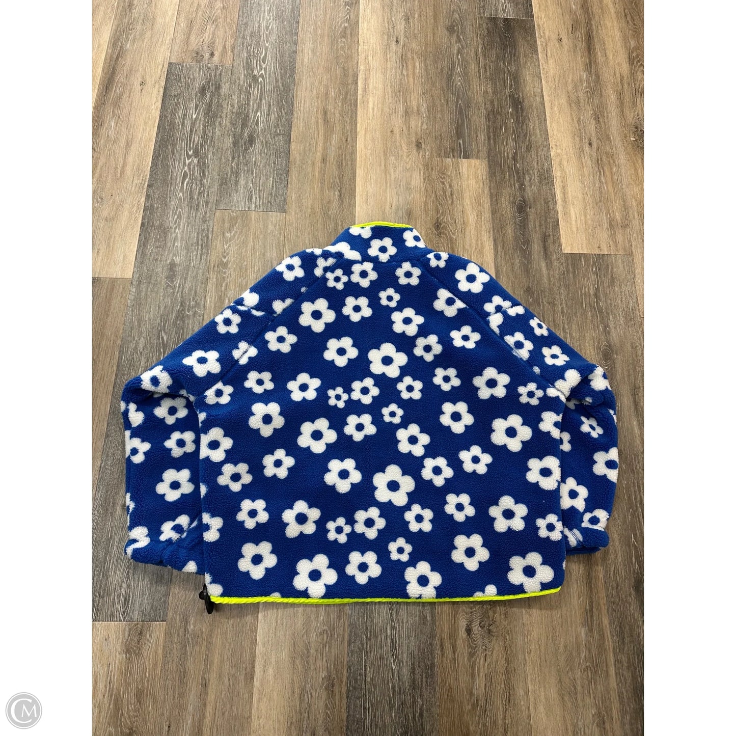 Jacket Faux Fur & Sherpa By Davi & Dani In Floral Print, Size: L