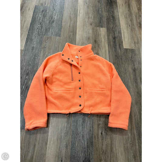 Jacket Faux Fur & Sherpa By Pol In Coral, Size: S