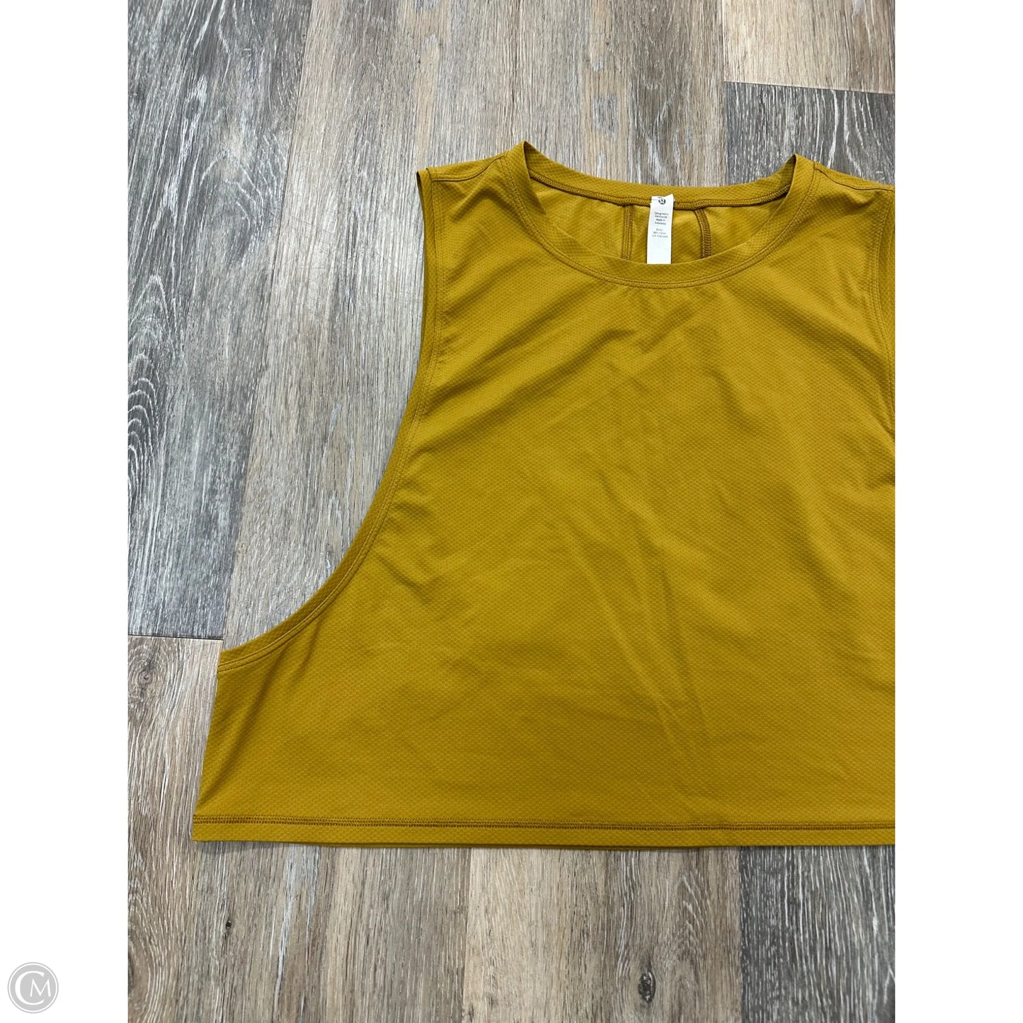 Athletic Tank Top By Lululemon In Yellow, Size: 12