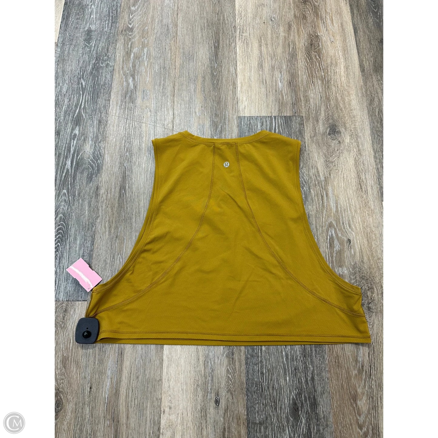 Athletic Tank Top By Lululemon In Yellow, Size: 12