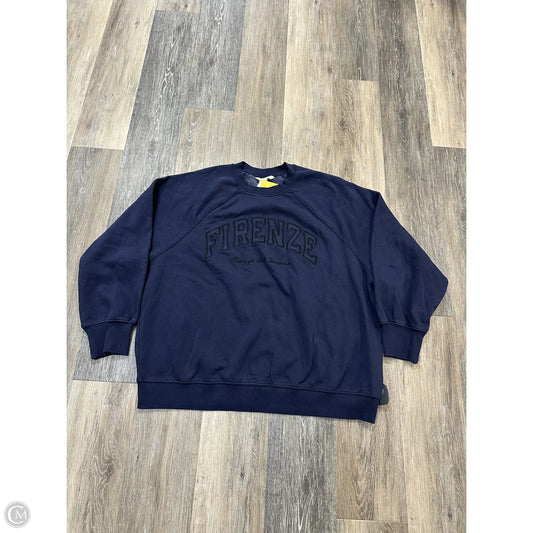 Sweatshirt Crewneck By H&m In Blue, Size: Xxl