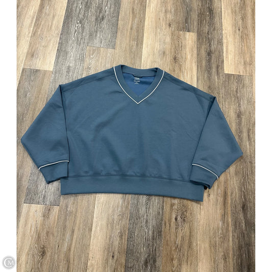 Athletic Sweatshirt Collar By Abercrombie And Fitch In Blue, Size: Xxl