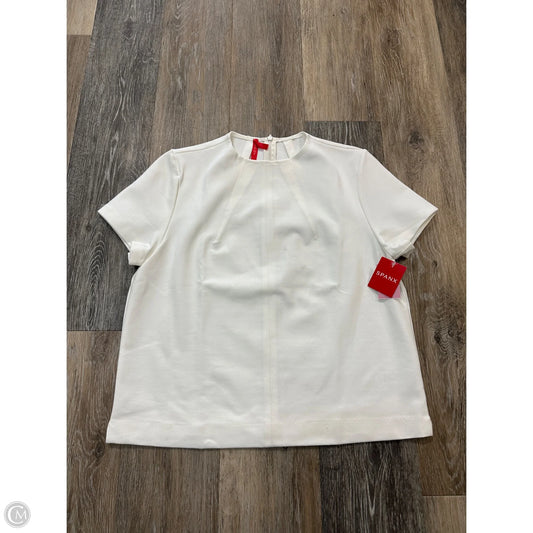 Top Short Sleeve By Spanx In White, Size: M