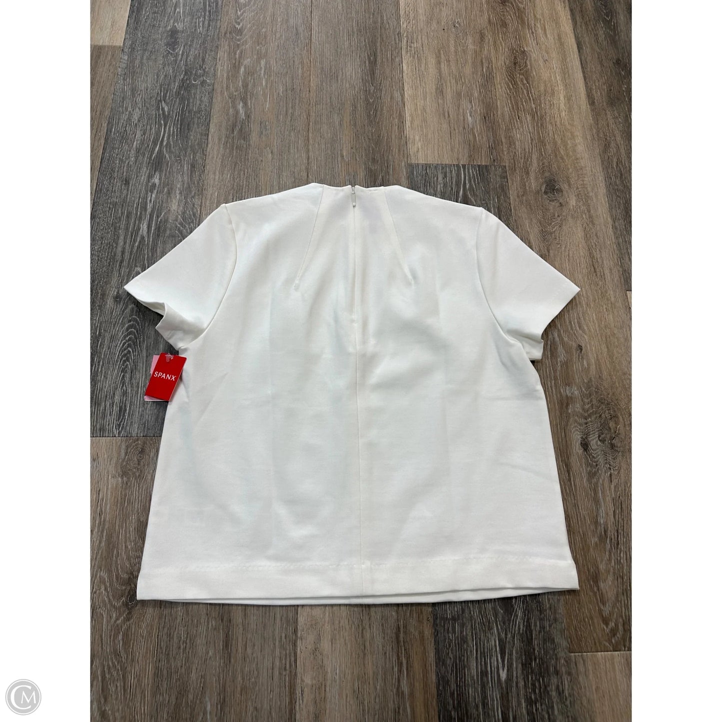 Top Short Sleeve By Spanx In White, Size: M