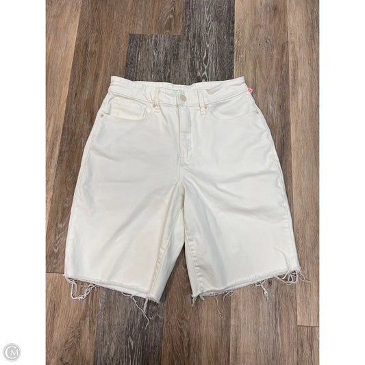 Shorts By Good American In White Denim, Size: 4/27