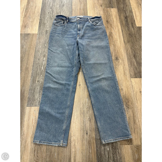 Jeans Straight By Abercrombie And Fitch In Blue Denim, Size: 14