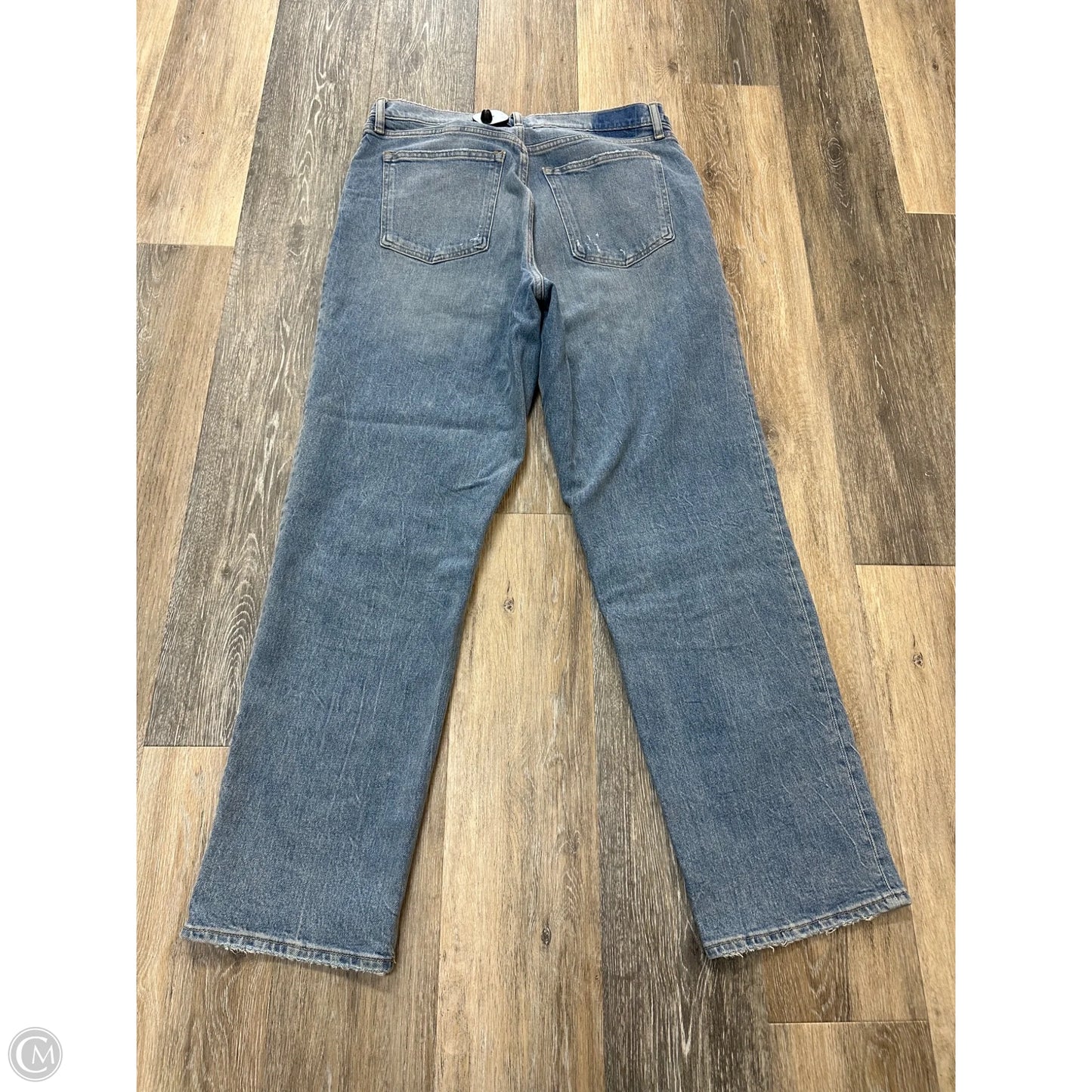Jeans Straight By Abercrombie And Fitch In Blue Denim, Size: 14