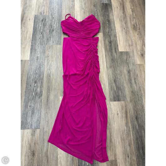 Dress Party Long By Express In Pink, Size: L