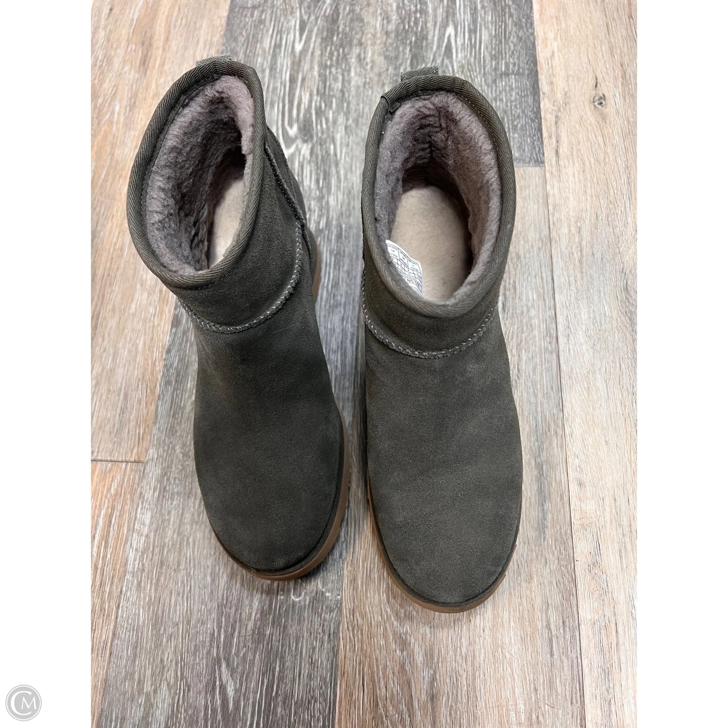 Boots Designer By Ugg In Grey, Size: 10