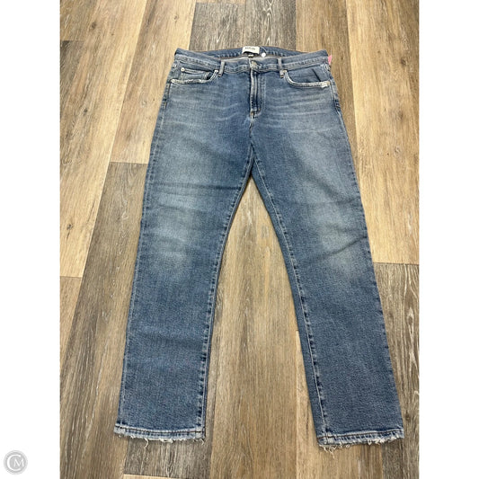Jeans Straight By Agolde In Blue Denim, Size: 10