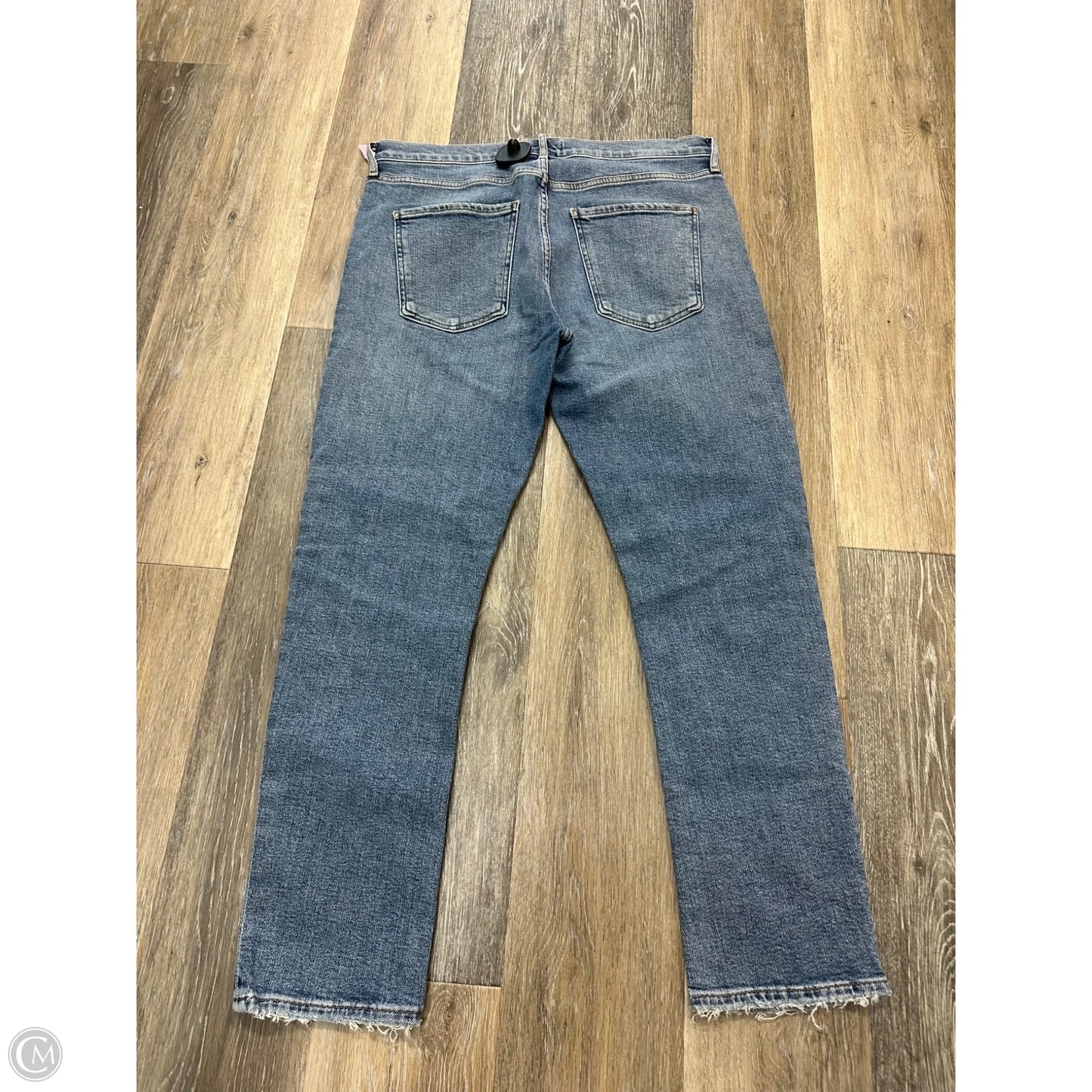Jeans Straight By Agolde In Blue Denim, Size: 10