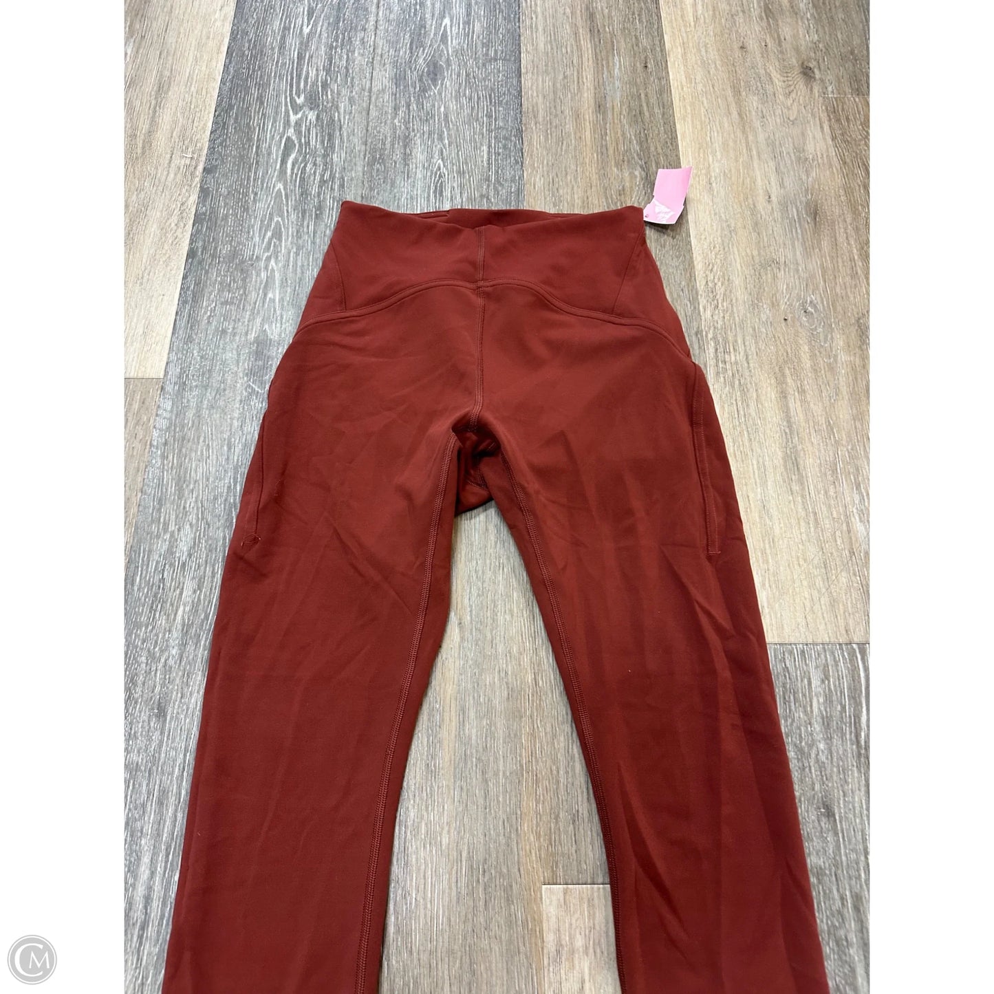 Athletic Leggings By Lululemon In Orange, Size: 4