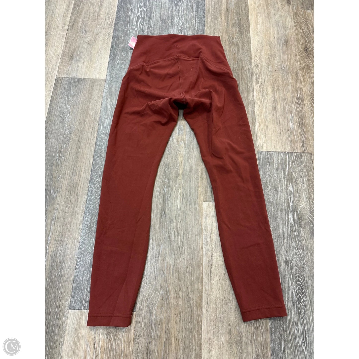 Athletic Leggings By Lululemon In Orange, Size: 4