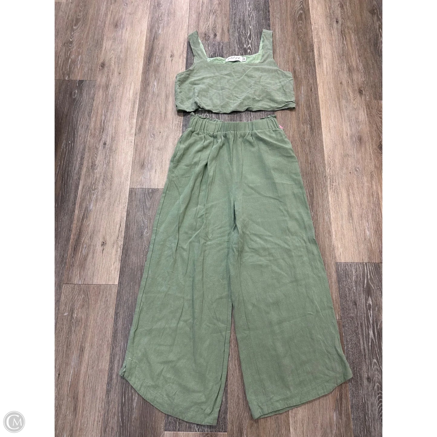Pants Set 2pc By Petal & Pup In Green, Size: Xs