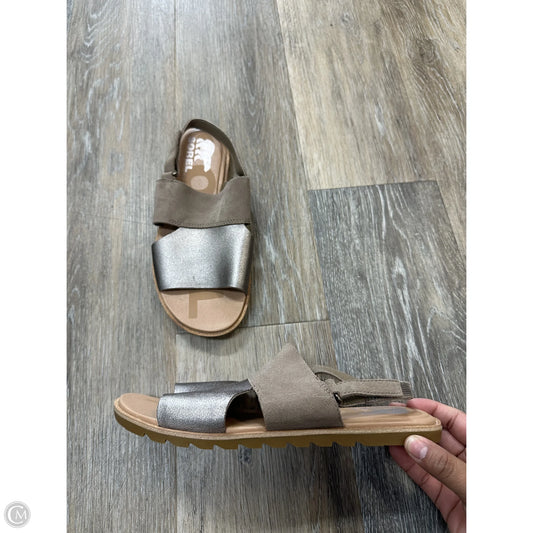 Sandals Flats By Sorel In Taupe, Size: 7