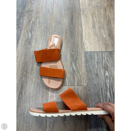 Sandals Flats By Sorel In Orange, Size: 7.5