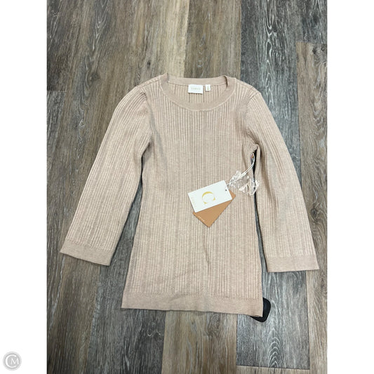Sweater By Cyrus Knits In Beige, Size: Xs
