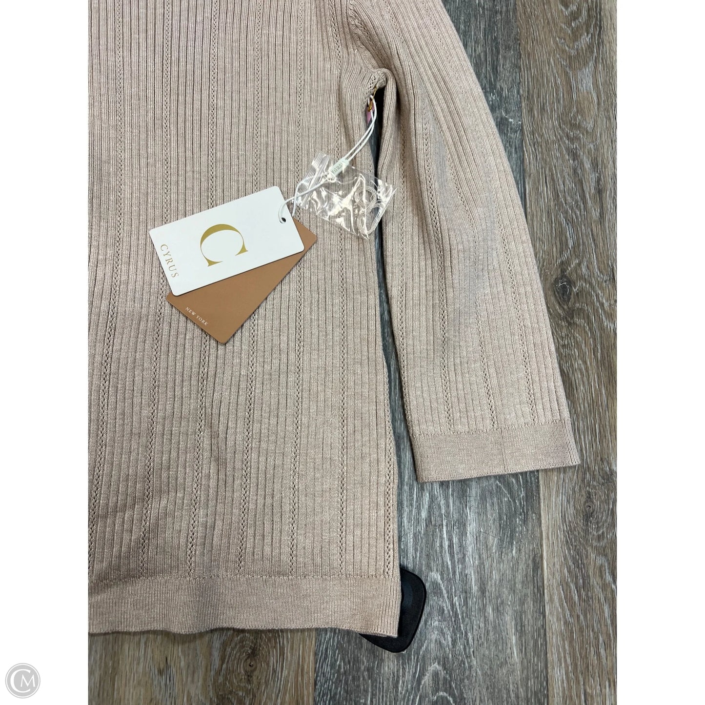 Sweater By Cyrus Knits In Beige, Size: Xs