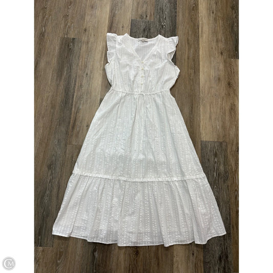 Dress Casual Maxi By Loft In White, Size: M