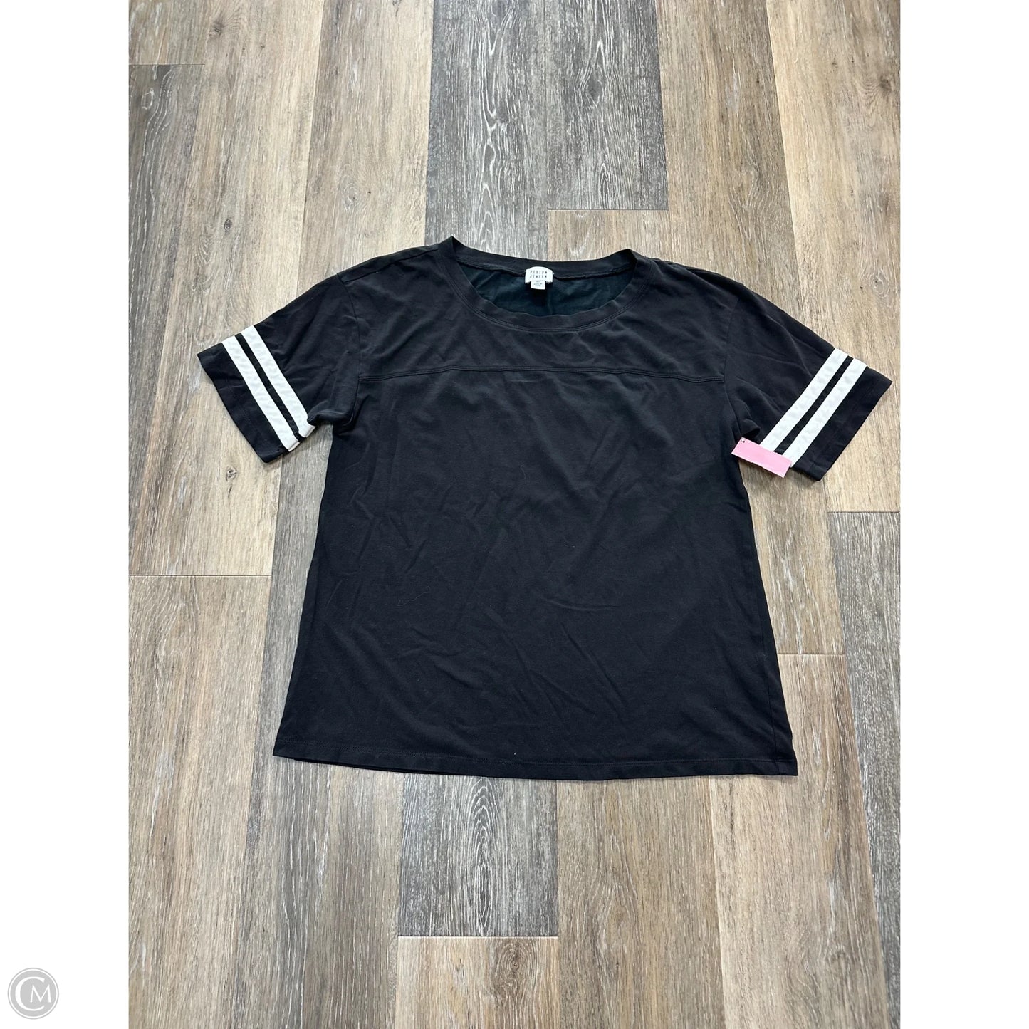 Top Short Sleeve By Peyton Jensen In Black, Size: M