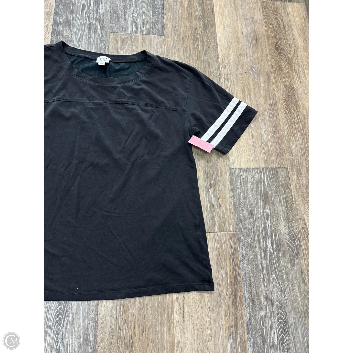 Top Short Sleeve By Peyton Jensen In Black, Size: M
