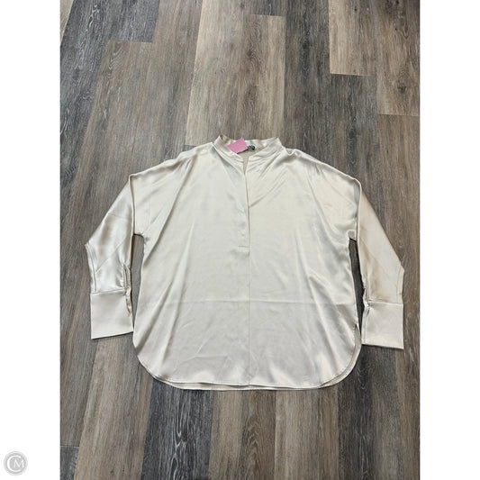 Blouse Long Sleeve By Diomi In Gold, Size: M