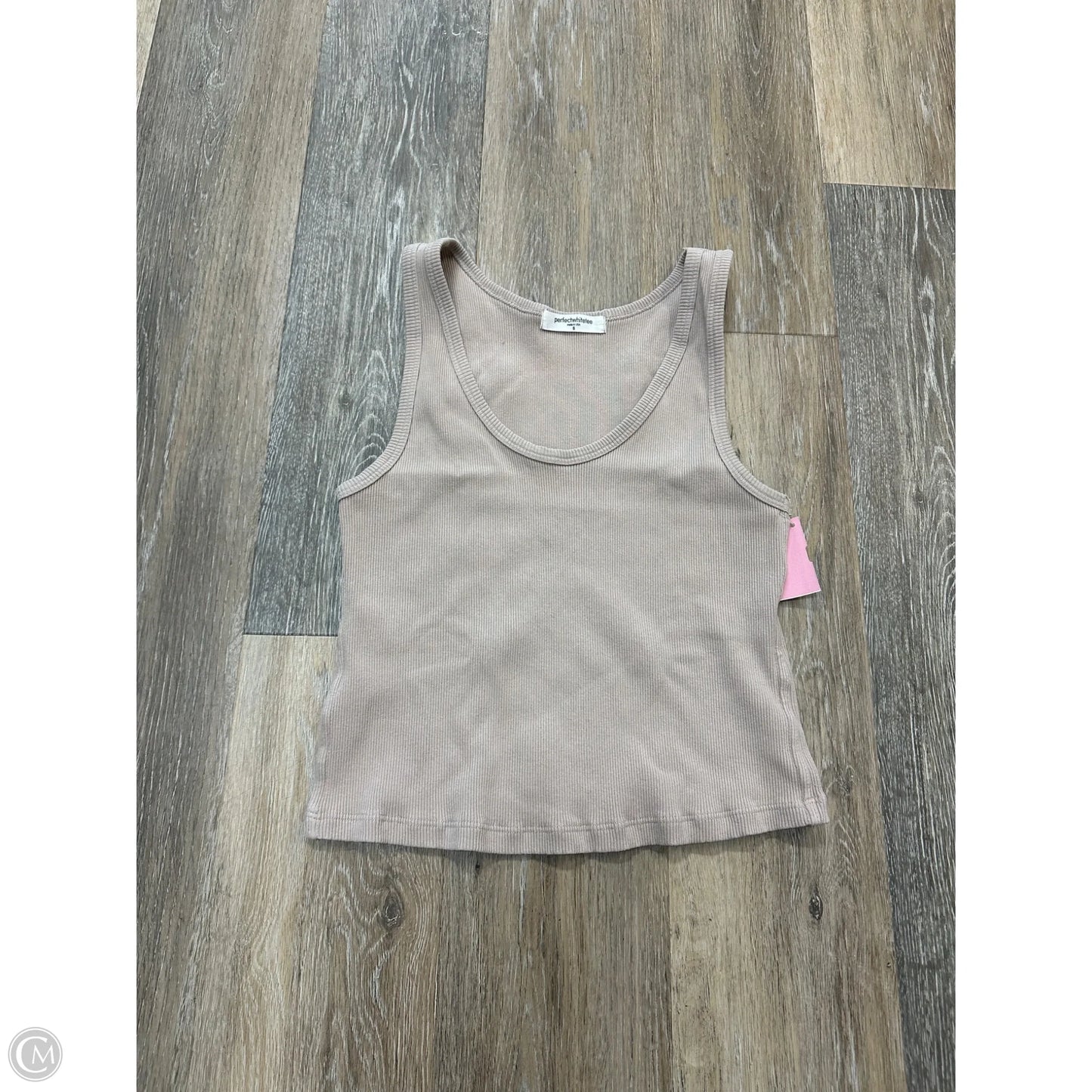 Tank Top By Perfect White Tee In Beige, Size: S
