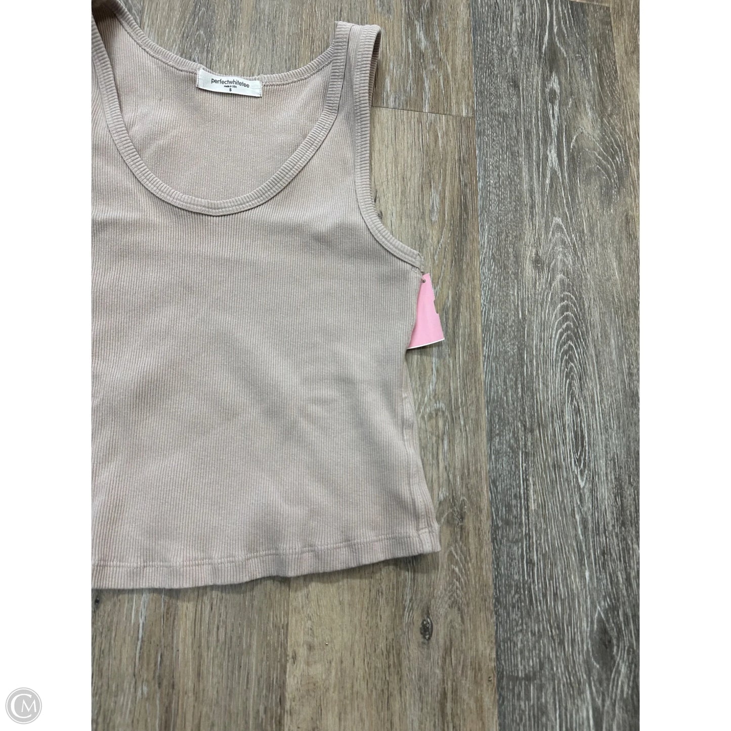 Tank Top By Perfect White Tee In Beige, Size: S