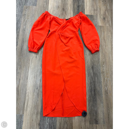 Dress Party Midi By Fore In Orange, Size: M