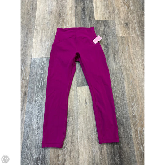 Athletic Leggings By Lululemon In Pink, Size: 4