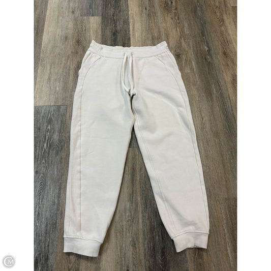 Athletic Pants By Lululemon In Cream, Size: 10