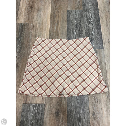 Skirt Mini & Short By Wilfred In Plaid Pattern, Size: 16