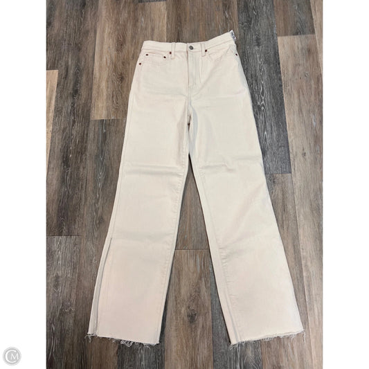 Jeans Straight By Daze In Cream Denim, Size: 10/30
