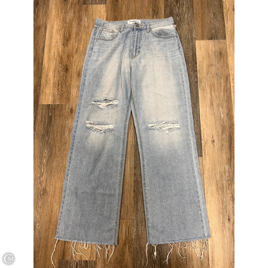 Jeans Straight By Just Black In Blue Denim, Size: 10/30