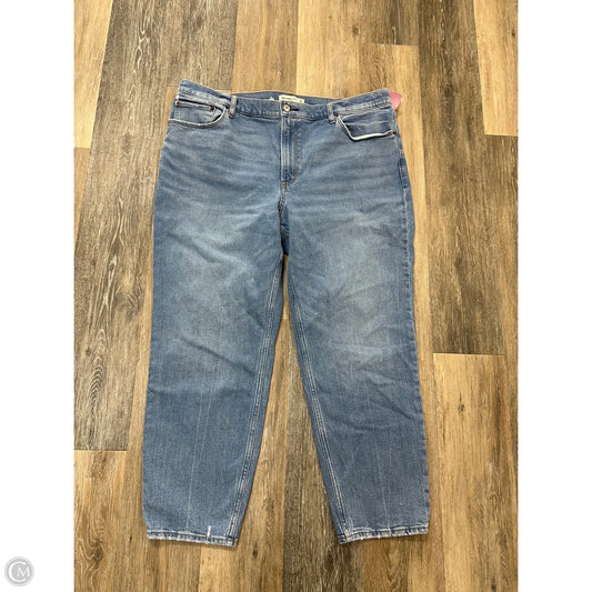 Jeans Straight By Abercrombie And Fitch In Blue Denim, Size: 18