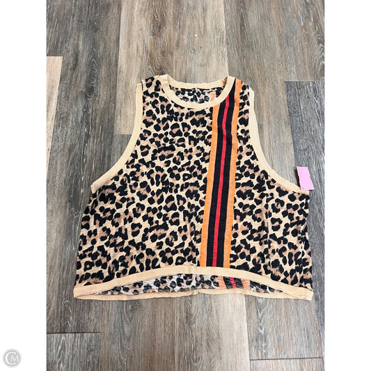 Tank Top By Free People In Animal Print, Size: L