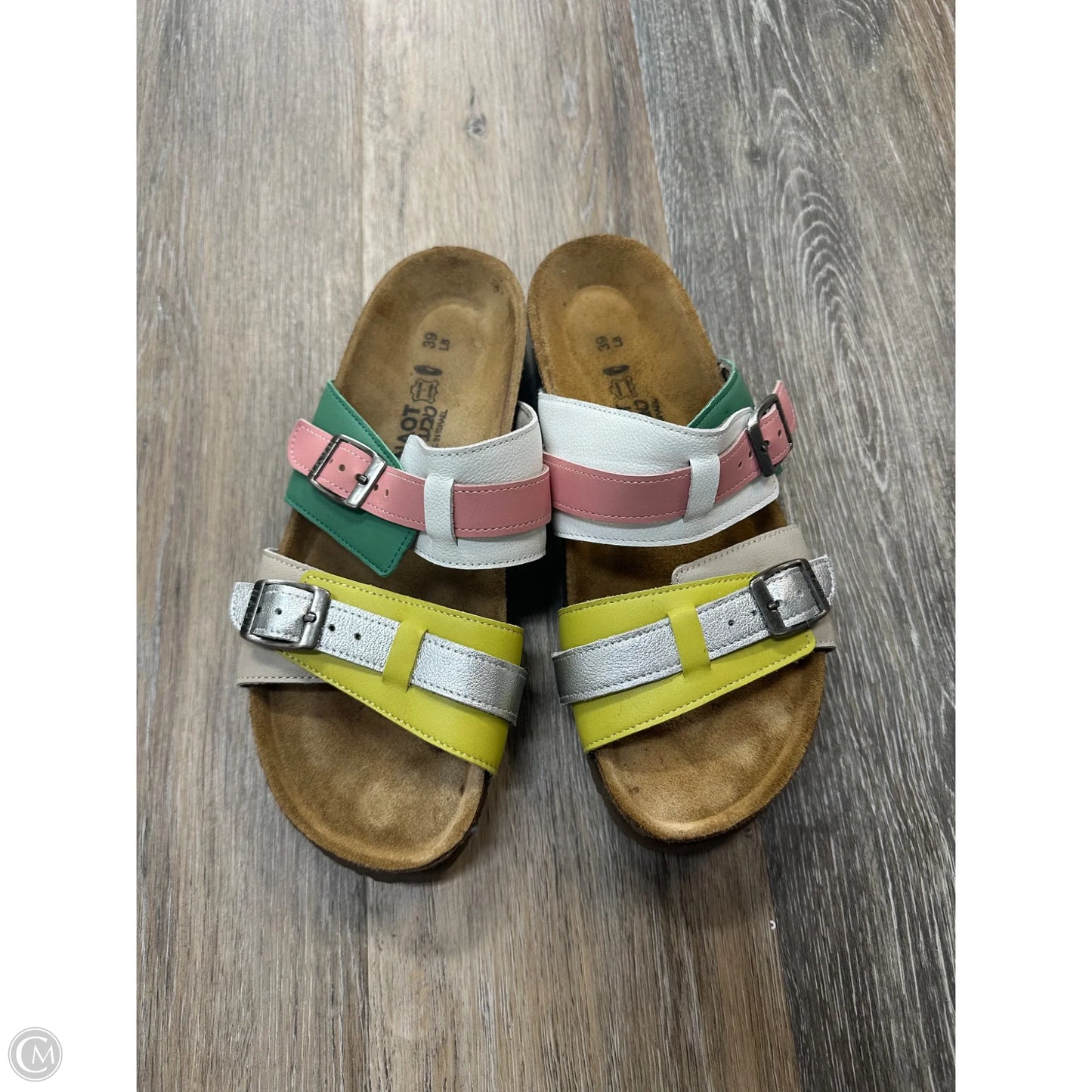 Sandals Flats By Naot In Multi-colored, Size: 8