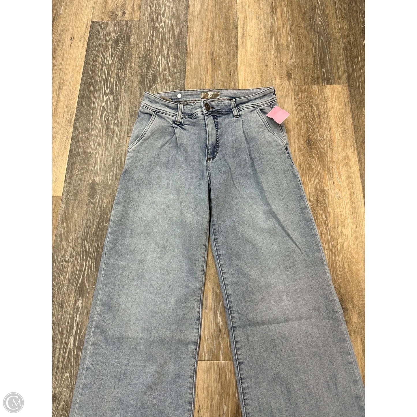 Jeans Wide Leg By Kut In Blue Denim, Size: 4