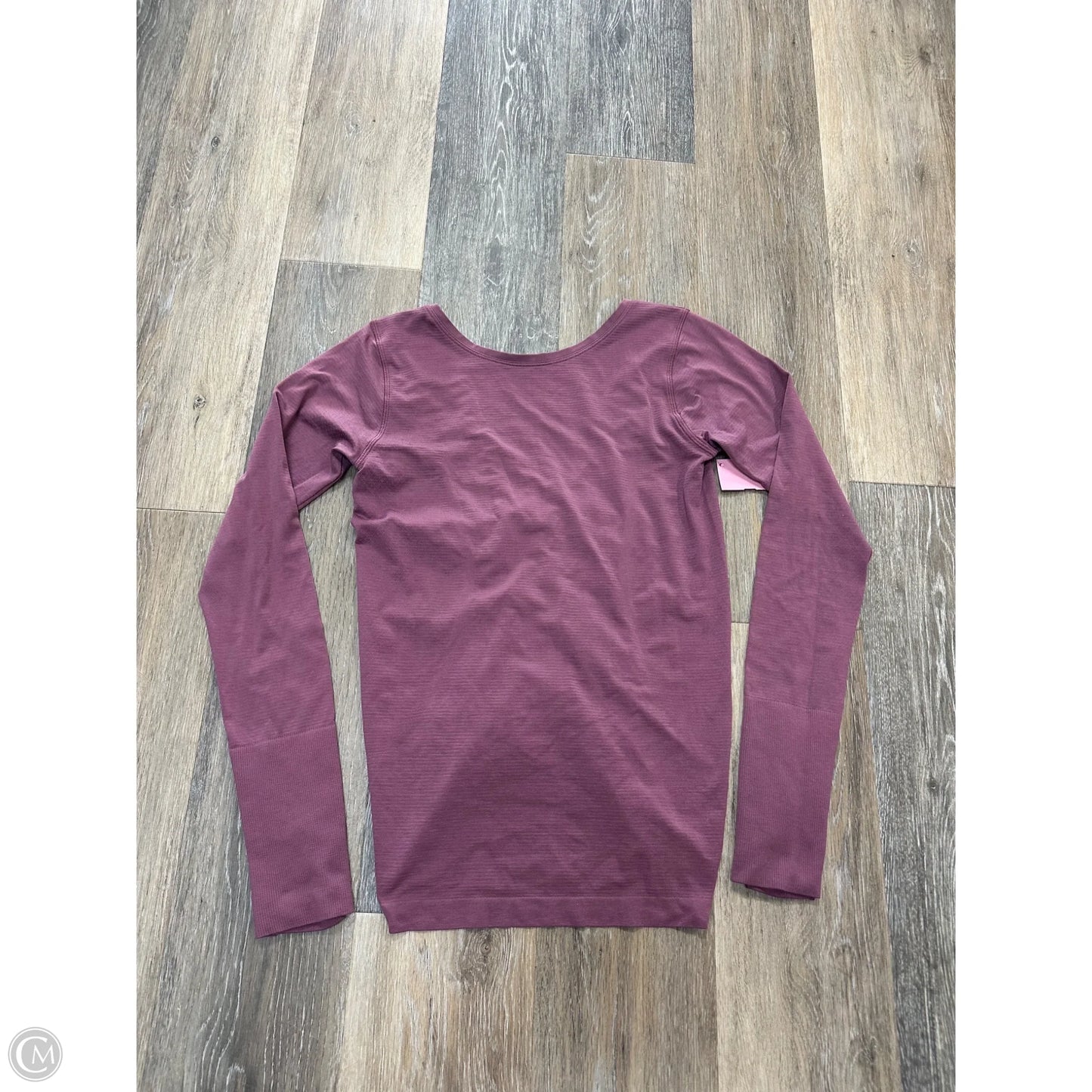 Athletic Top Long Sleeve Collar By Lululemon In Purple, Size: 6