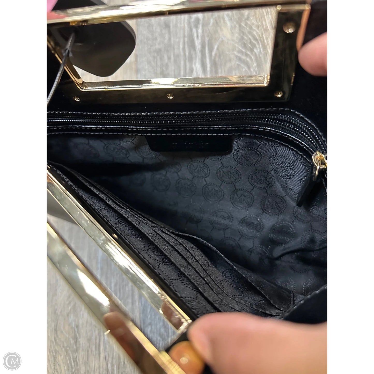 Handbag Leather By Michael By Michael Kors, Size: Medium