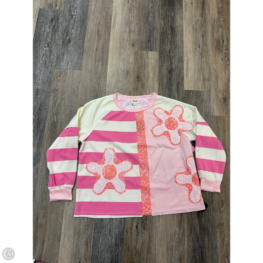 Top Long Sleeve By Bibi In Multi-colored, Size: L