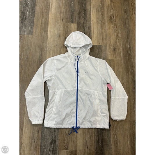 Jacket Windbreaker By Columbia In White, Size: Xl