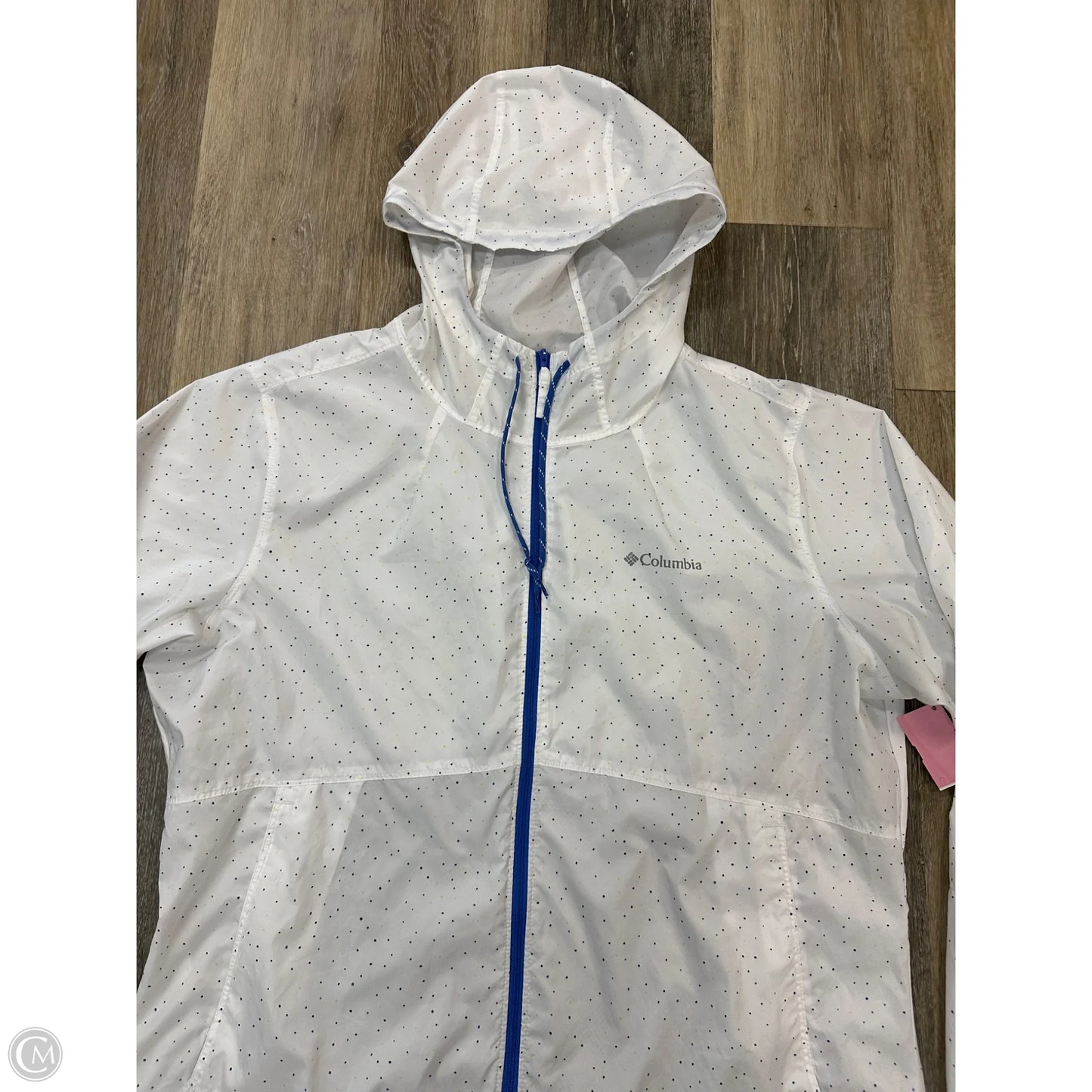 Jacket Windbreaker By Columbia In White, Size: Xl