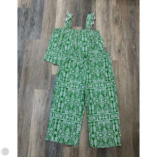 Pajamas 2pc By Loft In Green, Size: Xl