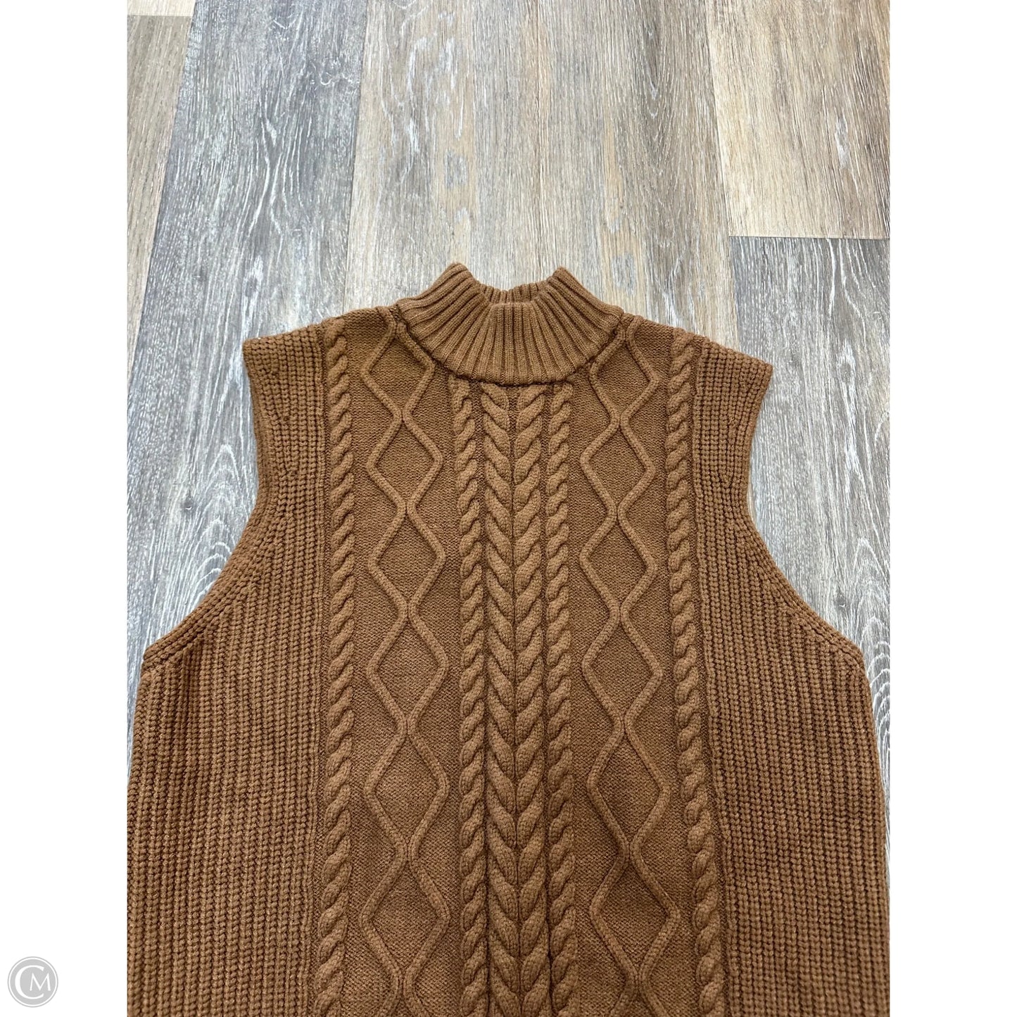 Sweater Short Sleeve By Varley In Brown, Size: Xs