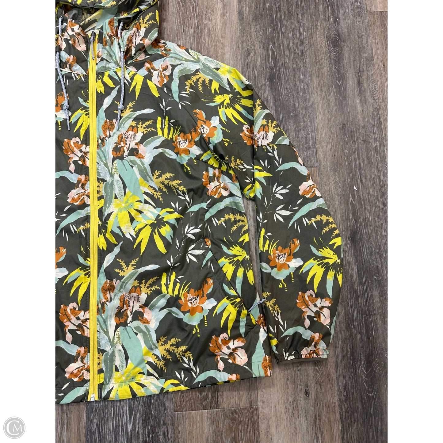 Jacket Windbreaker By Columbia In Green, Size: Xl