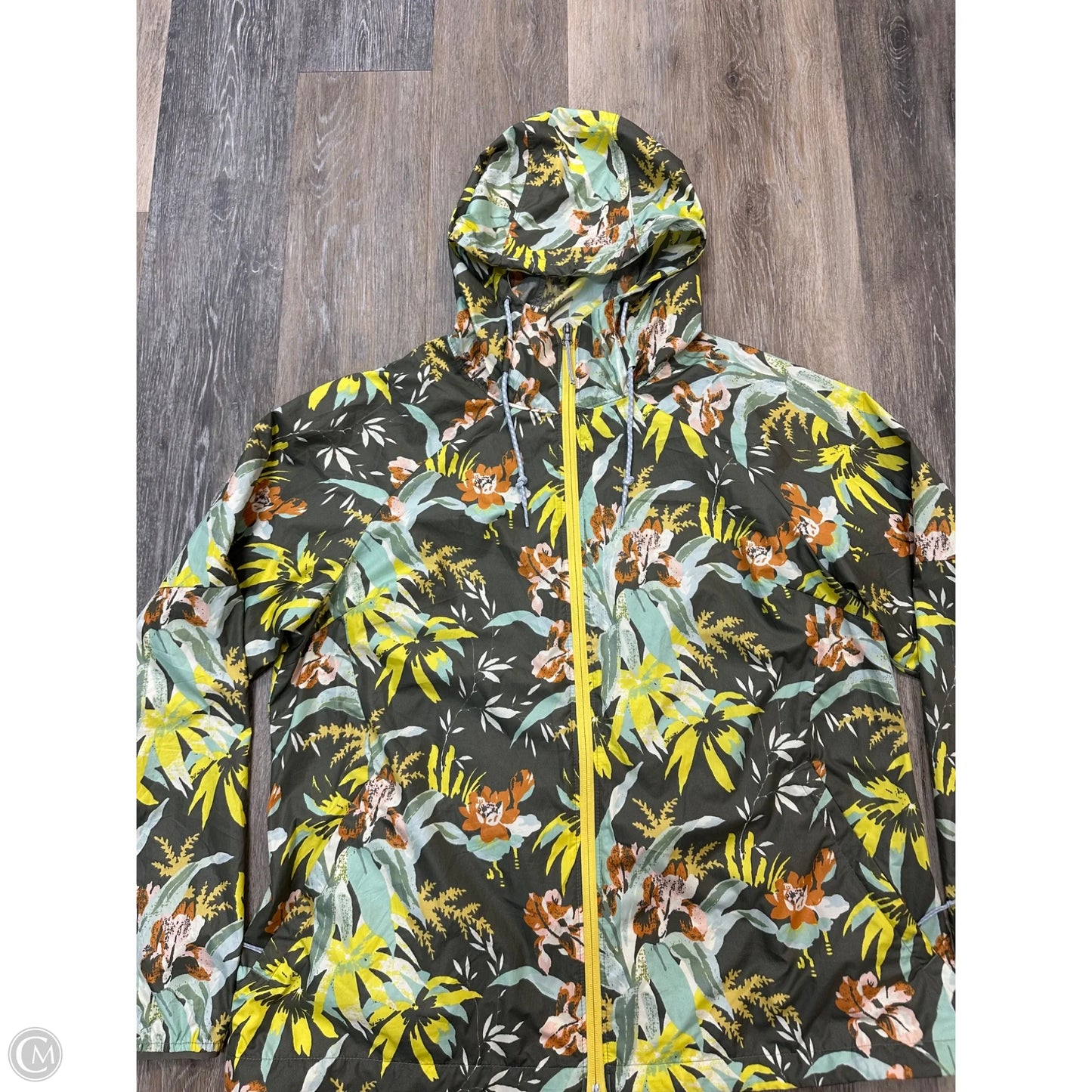 Jacket Windbreaker By Columbia In Green, Size: Xl
